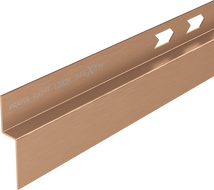 Mexen Line-B ъглова стенна лайсна 120 см дясна, матиран мед - 186502120R