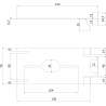 Mexen Uni горен монтажен клип - C9907-03