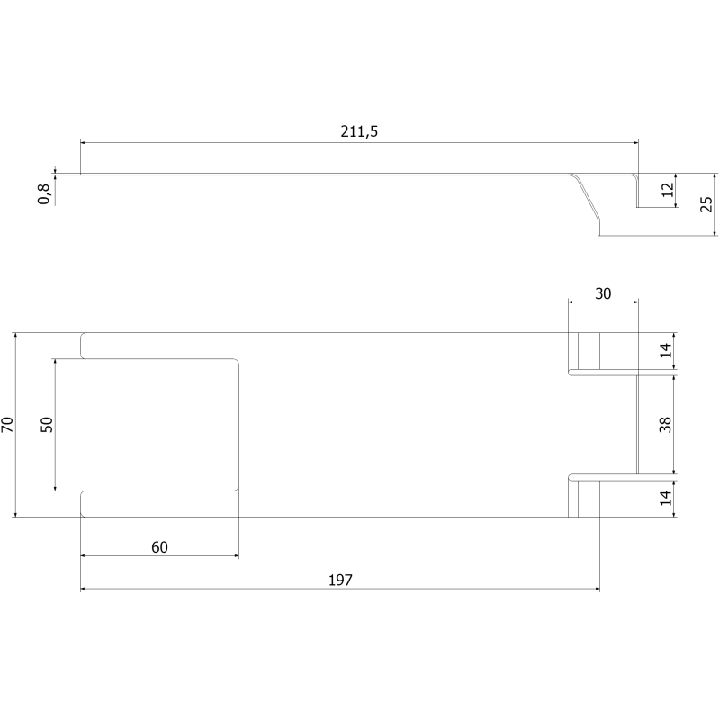 Mexen Uni долен закрепващ клипс - C9907-04