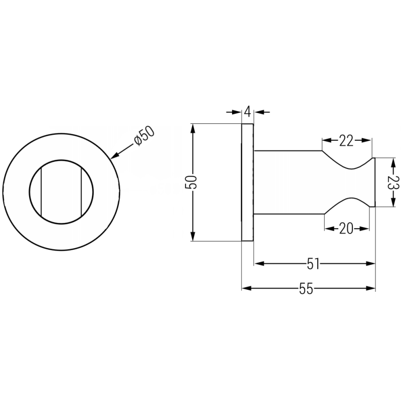 Mexen Kai душ държач, златен - 79351-50