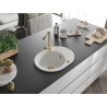 Mexen Kevin гранитна кухненска мивка с една камера със сушилня и кухненски