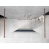 Mexen Kioto свободностояща душ кабина 100 x 200 cm, омбре син 8 mm, матирана мед