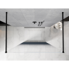 Mexen Kioto самостоятелна душ стена 150 x 200 cm, синьо омбре 8 мм, черна