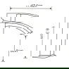Mexen Libra DQ45 комплект за вана, черен - 745103DQ45-70