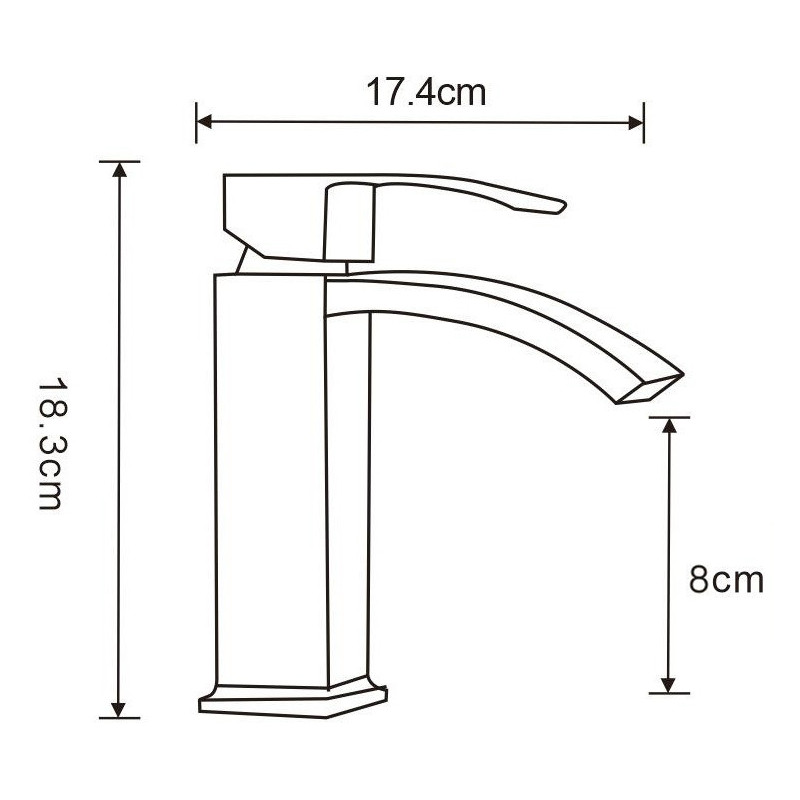 Mexen Libra Комплект за вана R45, черен - 745103R45-70
