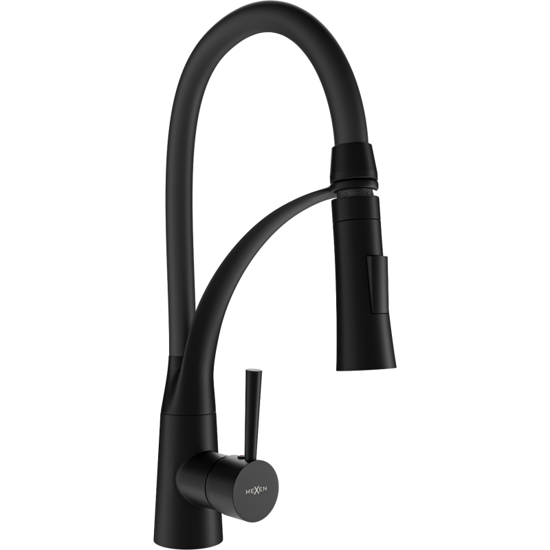 Mexen Aster кухненски смесител, черен - 73450-70