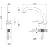 Mexen Rosa кухненски смесител, бежов - 670800-69