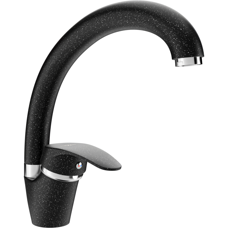 Mexen Rosa кухненски смесител, черен на пръски - 670800-76