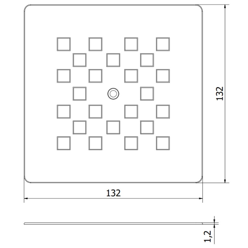 Mexen Stone+ плочка за душ кабина, инокс - 44910001