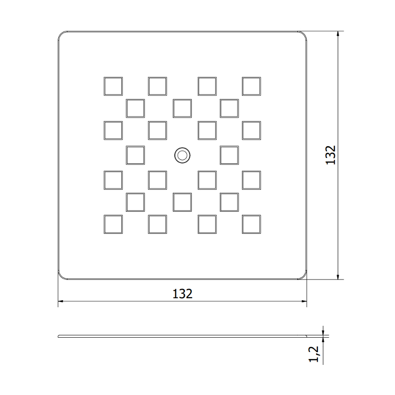 Mexen Stone+ украса за поддушово корито, черна - 44910070