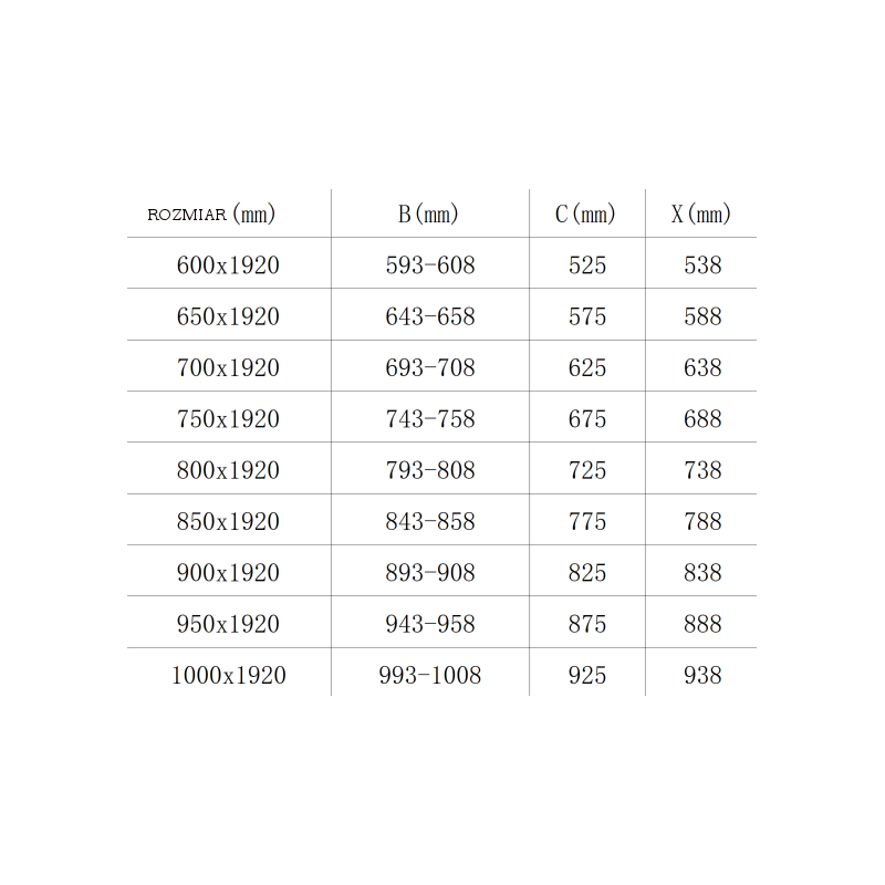 Mexen Pretoria врати за душ кабина 85 см, прозрачни, хром - 852-085-000-01-00