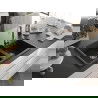 Мексен Томас гранитна мивка с 2 камери 800 x 500 мм, черен/сребърен металик, сифона хром - 6516802000-73