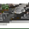 Mexen Carlos 1.5-коморна гранитна мивка 582 x 475 мм, сива, сифон златен - 6518581500-71-G