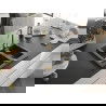 Мексен Карлос гранитна мивка 1,5-камера 582 x 475 мм, черен накапван, златист сифон - 6518581500-76-G