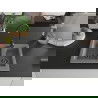 Mexen Carlos гранитна мивка 1,5-коморова 582 x 475 мм, сива, черен сифон - 6518581500-71-B