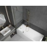 Mexen Next стена за вана с едно крило 60 x 150 см, прозрачен, златен