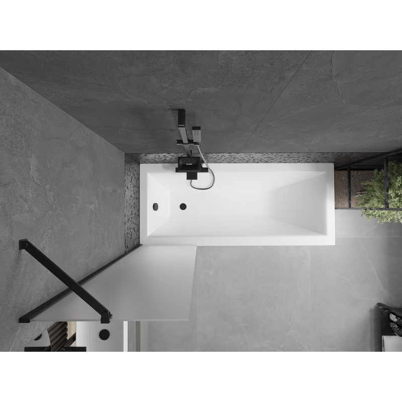 Mexen Next душ-преграда с едно крило 50 x 150 cm, матирано, черно - 895-050-000-00-30-70