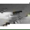 Mexen Next параван за вана 1-翼асновен 60 x 150 см, матирано стъкло, златисто - 895-060-000-00-30-50