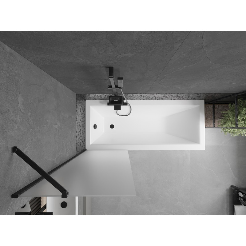 Mexen Next душ параван 1-крило 60 x 150 см, матирано, черно - 895-060-000-00-30-70