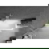 Mexen Next параван за вана 1-оперативен 80 x 150 см, мразовито, бяло - 895-080-000-00-30-20