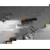 Mexen Next параван за вана 1-крило 80 x 150 см, матирано стъкло, розово злато - 895-080-000-00-30-60