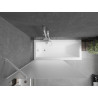 Mexen Next душ кабина 1-крилото 100 x 150 см, матиран, бял - 895-100-000-00-30-20