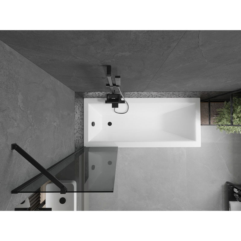 Mexen Next единично крило за вана 50 x 150 см, графит, черен - 895-050-000-00-40-70