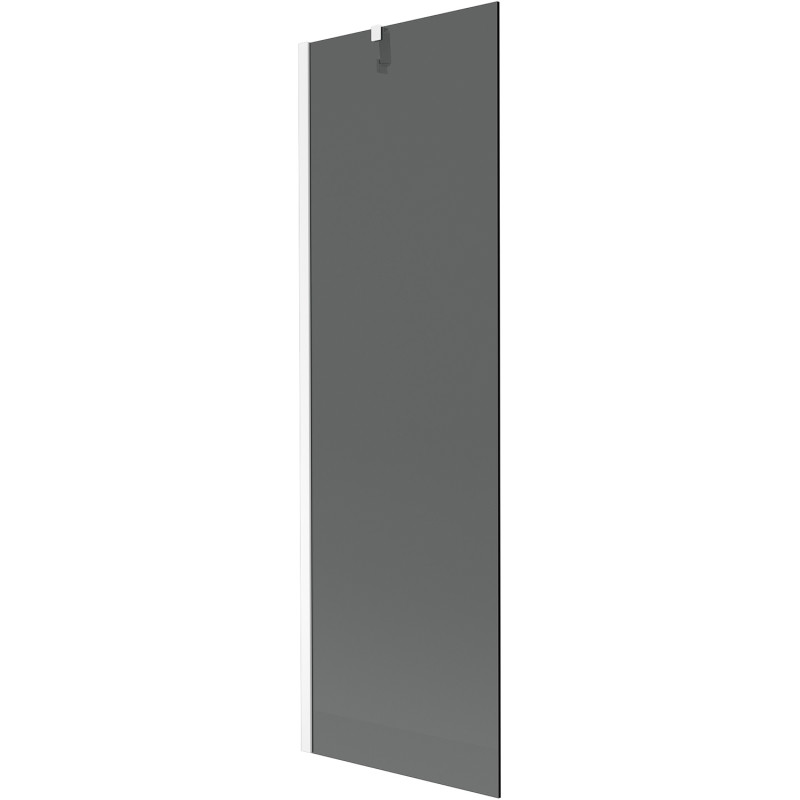 Mexen Next 1-крилен вана параван 60 x 150 cm, графит, бял - 895-060-000-00-40-20