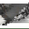 Mexen Next параван за вана 1-издълбаем 60 x 150 см, графит, злато - 895-060-000-00-40-50