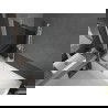 Mexen Next парван на ваннови 1-крилен 80 x 150 см, графит, бял - 895-080-000-00-40-20