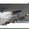 Mexen Next параван за вана 1-翼 80 x 150 см, графит, розово злато - 895-080-000-00-40-60