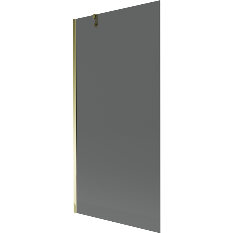 Mexen Next параван за вана 1-крилен 90 x 150 cm, графит, златен - 895-090-000-00-40-50