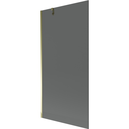 Mexen Next параван за вана 1-крилен 90 x 150 cm, графит, златен - 895-090-000-00-40-50