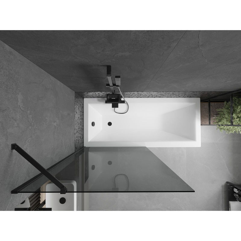 Mexen Next Душ параван еднокрилен 90 x 150 см, графит, черен - 895-090-000-00-40-70