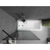 Mexen Next 1-крилен параван за вана 90 x 150 см, графит, черен - 895-090-000-00-40-70