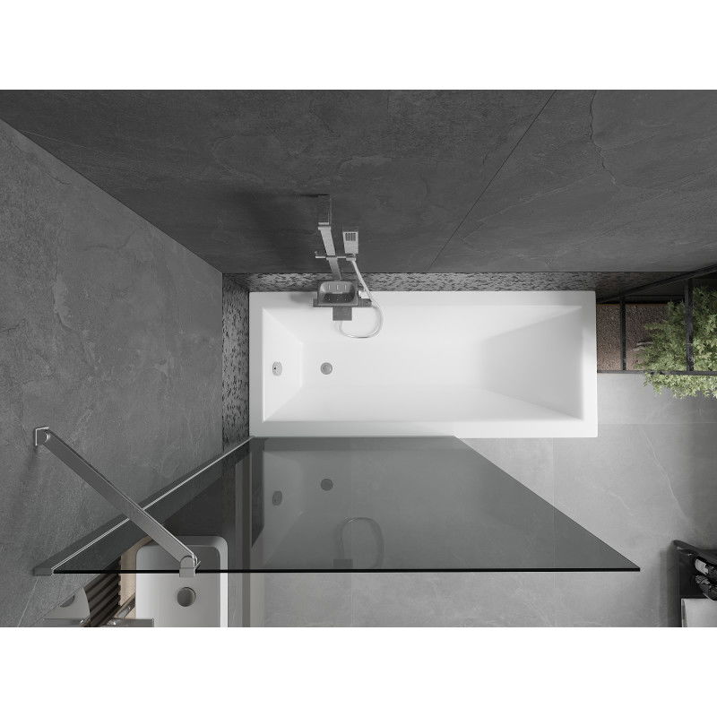 Mexen Next параван за вана 1-крилен 100 x 150 cm, графит, хром - 895-100-000-00-40-01