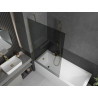 Mexen Next екран за вана с 1 крило 100 x 150 см, графит, златен - 895-100-000-00-40-50