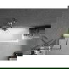 Mexen Next параван за вана 1-крилен 50 x 150 см, черна рамка, хром - 895-050-000-00-70-01