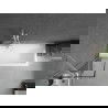 Mexen Next душ кабина 1-крилен 50 x 150 см, черен модел, бял - 895-050-000-00-70-20