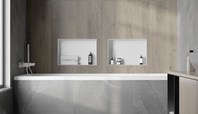 Вана облицована с плочки