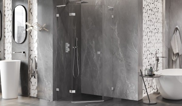 Сива баня, вдъхновена от SPA хотел с петоъгълна кабина